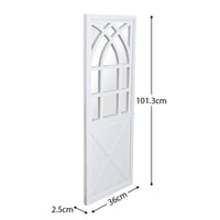 مرايا جدارية طويله لون ابيض