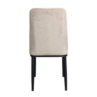 طاولة طعام خشبية فاخرة مع 4 كراسي قماشية - لون بيج...