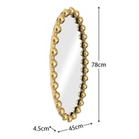 مرايا ديكور ذهبية مودرن للحائط