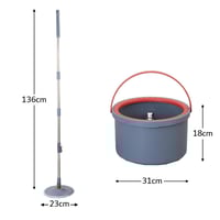 الممسحة الذكية الدوارة 360 درجة مع دلو تنظيف
