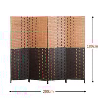حواجز بارتشن من الخسف 4 اقسام لون بني غامق وبيج