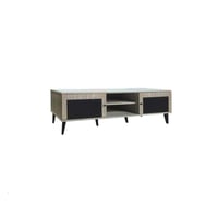 طاولة تلفزيون خشب ماليزي 180 سم مع 2 ادراج وارفف -...