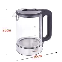 غلايه كهربائية زجاج كولين بسعة 1.7 لتر