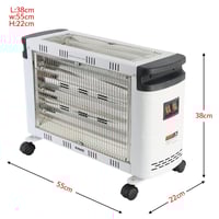 دفاية كوارتز كهربائية كروس 2000 واط 2 أوجه