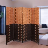 حواجز بارتشن من الخسف 4 اقسام لون بني غامق وبيج