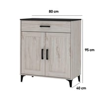 دولاب بوفية خشب ماليزي 2 باب