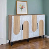 خزانة أحذية 4 أبواب خشب ماليزي 160 سم – خشبي مع رم...