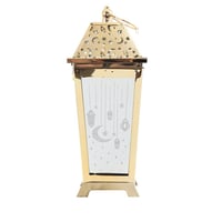 فانوس رمضان مزخرف لون ذهبي -G-K-03-2