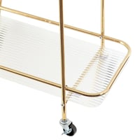 عربة خدمة متحركة دورين - ذهبي