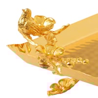 صينية تقديم أنيقة باللون الذهبي - F-02-03