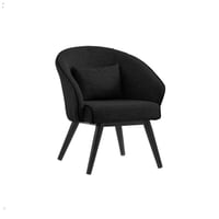 كرسي جلوس أنيق من القماش - رمادي غامق