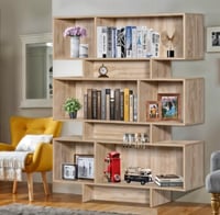 وحدة تخزين مكتبية خشب ماليزي بتصميم أنيق وحديث – ل...