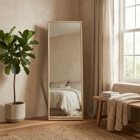 مرايا ستاند إطار خشبي مقاس ( 180*70 ) سم