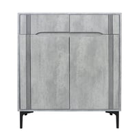 خزانة أحذية 2 باب 4 مستويات ودرجين للتخزين خشب مال...