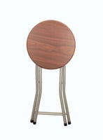 كرسي جلوس دائري قابل للطي – لون بني