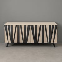 دولاب بوفيه خشب ماليزي 4 أبواب 2 دور – تصميم عصري...