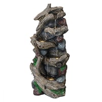 شلال ديكور بتصميم مستوحى من جذع الشجر مع إضاءة ليد...