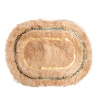 سجاد فرو ناعم بيضاوي