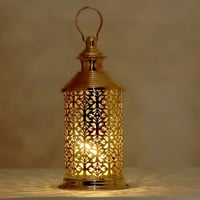 فانوس رمضان ذهبي مع إضاءة