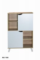 وحدة تخزين ادراج 4 دور خشب ماليزي بابين لون خشبي و...