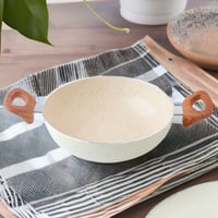 مقلى جرانيت مع غطاء بيج A-06-3