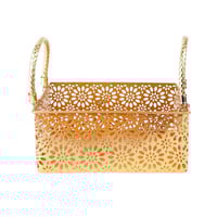 طقم صواني تقديم ذهبي 2 قطعه-O-04-02