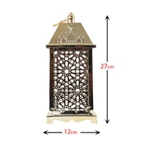 فانوس معدن ذهبي