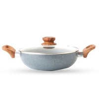 مقلاة جرانيت بغطاء زجاج A-07-2