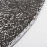 دعسة موكيت دائري لون برتقالي مقاس 90 سم