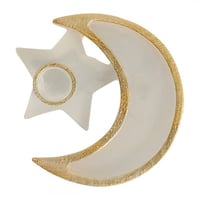 شمعدان هلال حامل شموع شفاف A0202