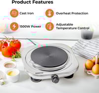 موقد كهرباء جيباس عين واحدة -J-03-01