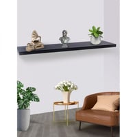 رفوف جدار خشب اسود 120سم A_09_1