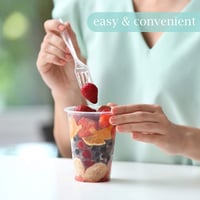 شوك شفاف بلاستيك 160 حبة