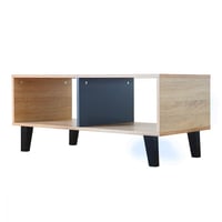 طاولة قهوة خشبية - لون خشبي