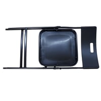 كرسي فايبر اسود قابل للطي