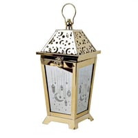 فانوس رمضان عمودي لون ذهبي -G-K-04-02
