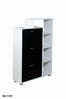 خزانة تنظيم الأحذية من الخشب الماليزي 3 أدوار مع أ...