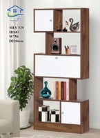 وحدة أدراج ورفوف خشبية 5 مستويات – تصميم عصري من خ...