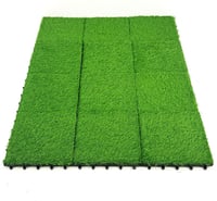 ارضيات عشب صناعي للحدائق 12 قطعة