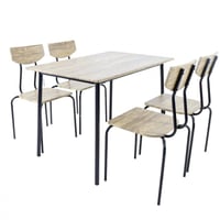 طاولة طعام مودرن 4 كراسي – تصميم أنيق وخشب عالي ال...