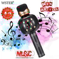 ويستر ميكروفون مع سماعة لاسلكي اسود -H-04-01