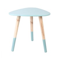 طقم طاولة قهوة خشب 3 قطع أنيقة – لون تيفاني