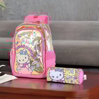 شنط مدرسية بنات هيلو كيتي مع مقلمية A-07-5