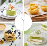 ملاعق بلاستيك شفاف 112 حبة