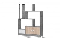 وحدة تخزين رفوف مدخل خشب ماليزي مع ادراج تخزين سفل...