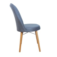 كرسي جلوس فاخر بقاعدة خشب رصاصي