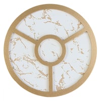 صحن مكسرات وحلويات مقسم