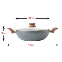 مقلاه بغطاء زجاجي جرانيت A-06-2