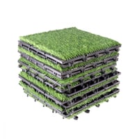 بلاط خشبي ارضيات - عشب صناعي مقاس 30*30سم 12قطعة