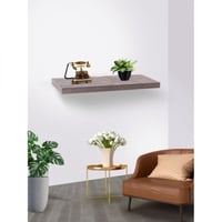 رفوف جدار خشب رمادي 60سم - E-02-01